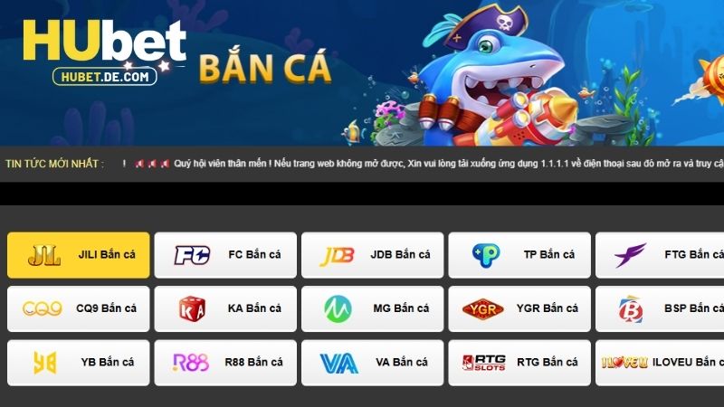 Bắn Cá HUBET - Sảnh Game Đổi Thưởng Hấp Dẫn TOP 1 Việt Nam 2 Các đối tác uy tín hợp tác cùng bắn cá HUBET