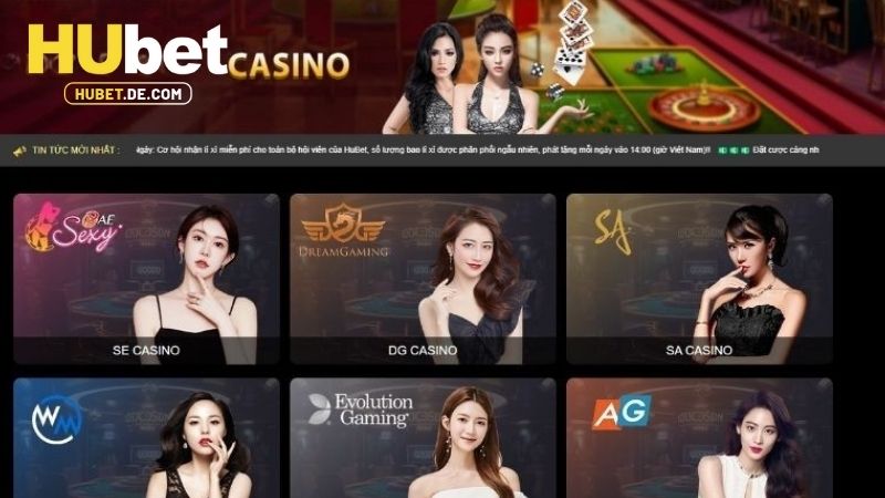 Giới thiệu đôi nét về sảnh Live Casino của nhà cái 