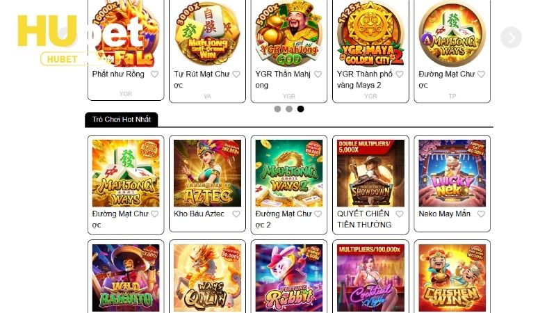 Nổ Hũ HUBET - Khám Phá Sảnh Game Slot Hot Nhất 2025 3 Tựa game slots hấp dẫn không thể bỏ qua